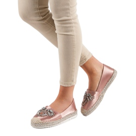Rosa espadriller med ornament 2
