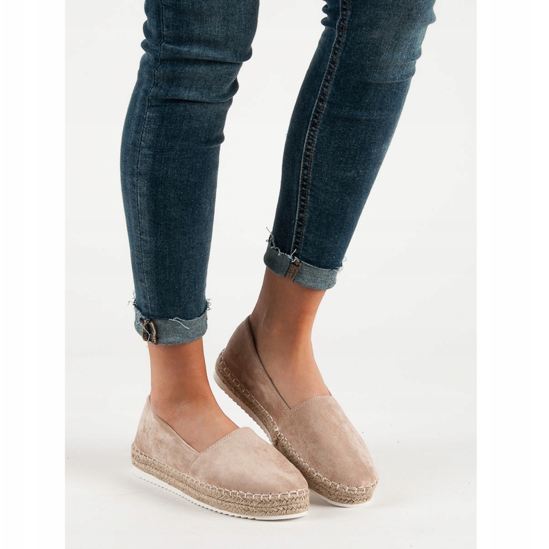 Small Swan Beige mocka Espadrilles 2