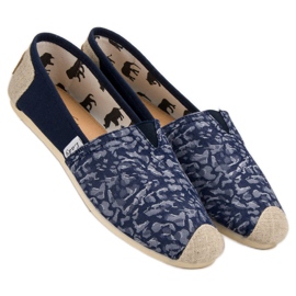 L. Day Blue Slipons svart blå 2