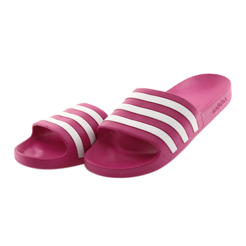 Adidas Adilette Aqua F35536 tofflor vit rosa 3