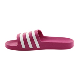 Adidas Adilette Aqua F35536 tofflor vit rosa 2