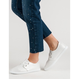 Super Mode Klassiska vita skor 1