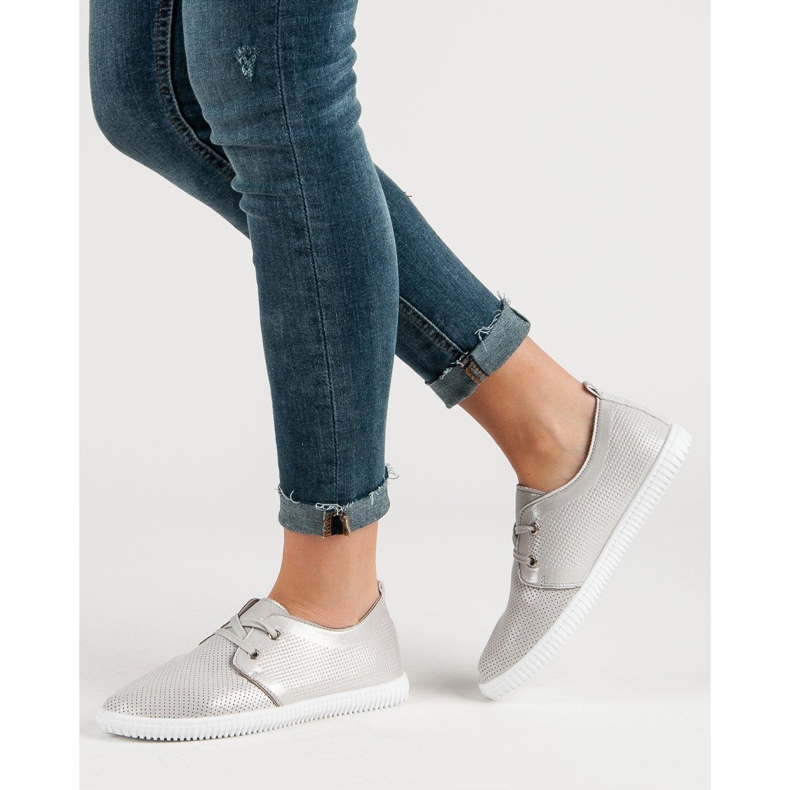 Super Mode Klassiska grå skor 1