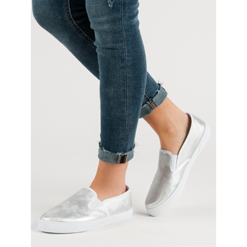 Silver Slipons grå 1