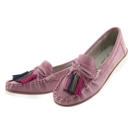 Bekväma damloafers Filippo 641 rosa 5
