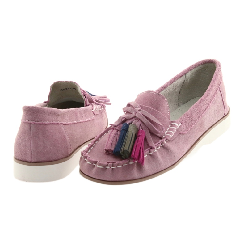 Bekväma damloafers Filippo 641 rosa 4