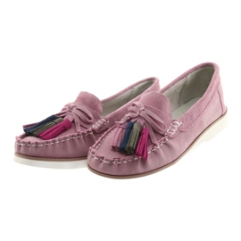 Bekväma damloafers Filippo 641 rosa 3