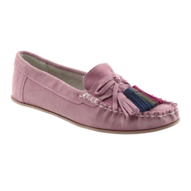 Bekväma damloafers Filippo 641 rosa 1