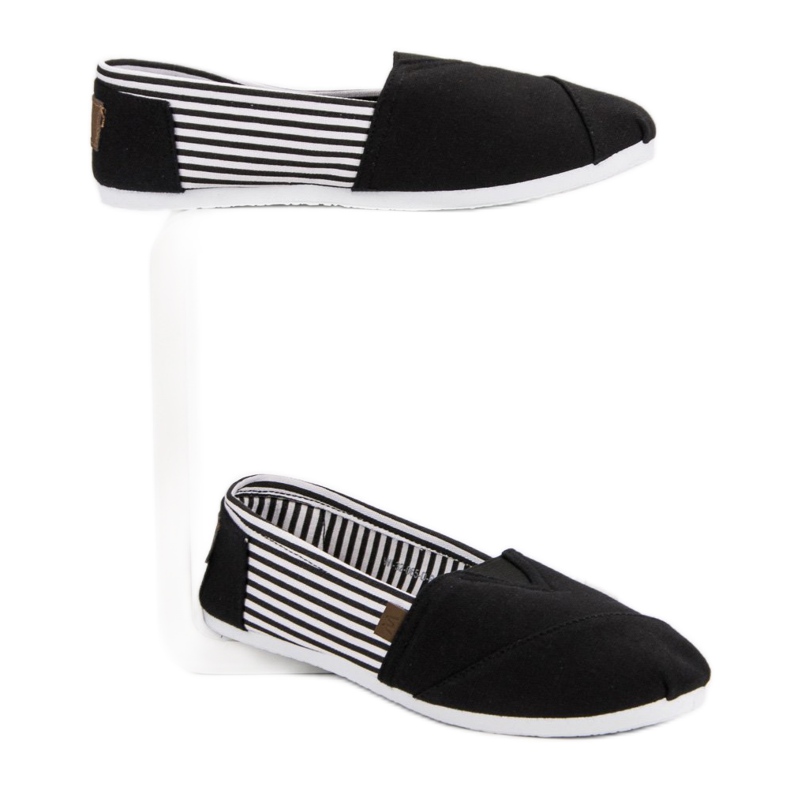 Slip On Light Sneakers vit svart 2