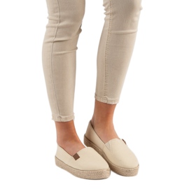 Beige Espadrilles Slip On 1