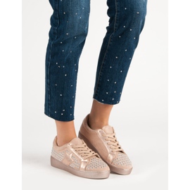 Bestelle Sportskor med strass rosa 1