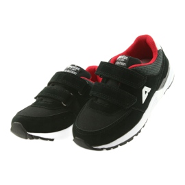 American Club BS09 svart lädersula röd 3