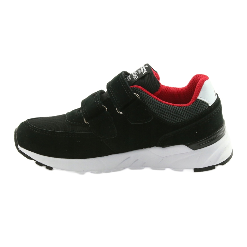 American Club BS09 svart lädersula röd 2