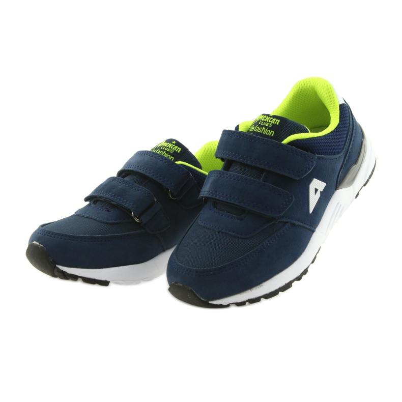 American Club BS09 marinblå lädersula grön 3