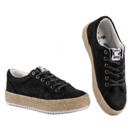 Betler Moderiktiga Espadrilles -sneakers svart 2