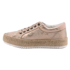 Betler Moderiktiga Espadrilles -sneakers rosa 2