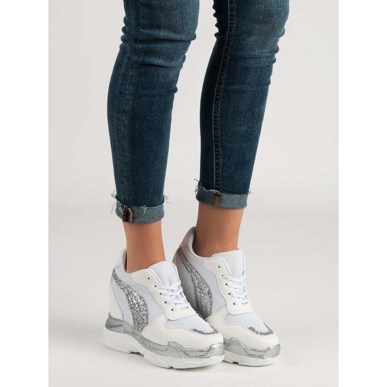 Vita sneakers med glitter VICES 1