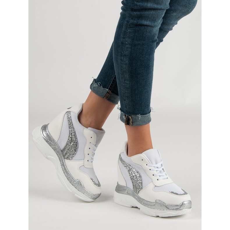 Vita sneakers med glitter VICES 2
