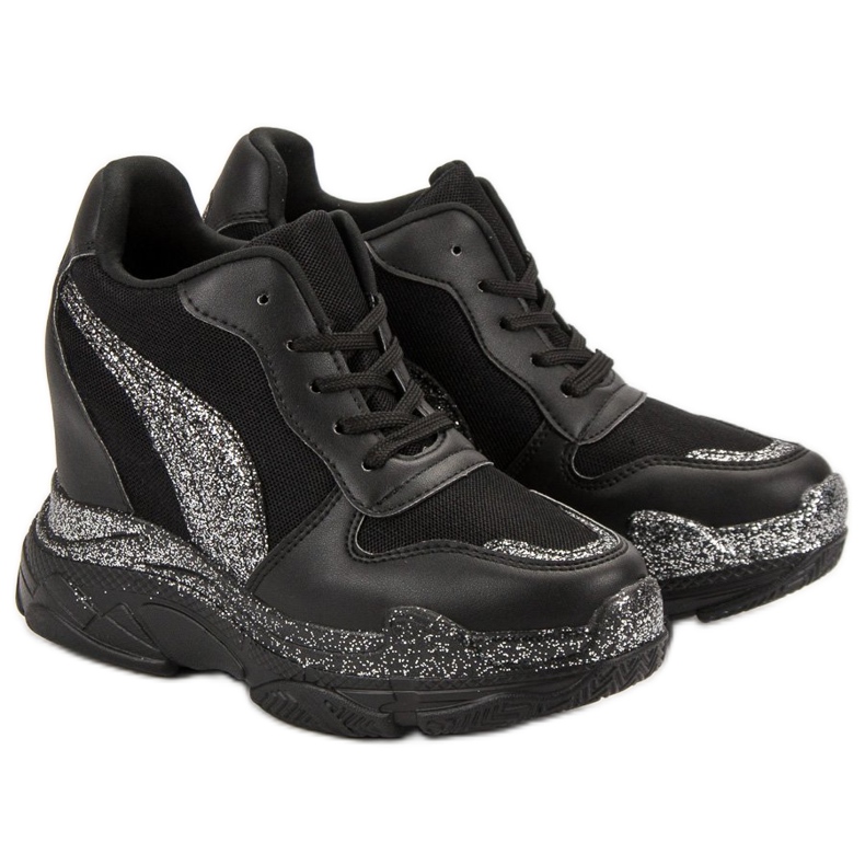 Svarta sneakers med glitter VICES 2