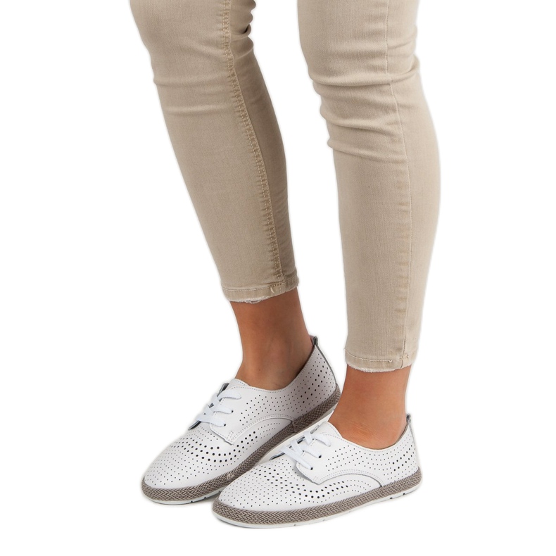 Filippo Läder Espadriller vit 1