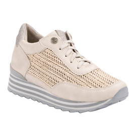 Aclys Sneakers med mönster beige 1