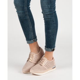 Aclys Openwork rosa brogues brun 2