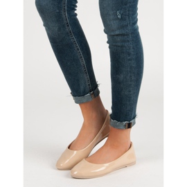 Lackerade VICES -ballerinor brun 1