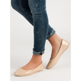 Lackerade VICES -ballerinor brun 2