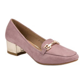 Kylie Loafers med hög klack violett 1