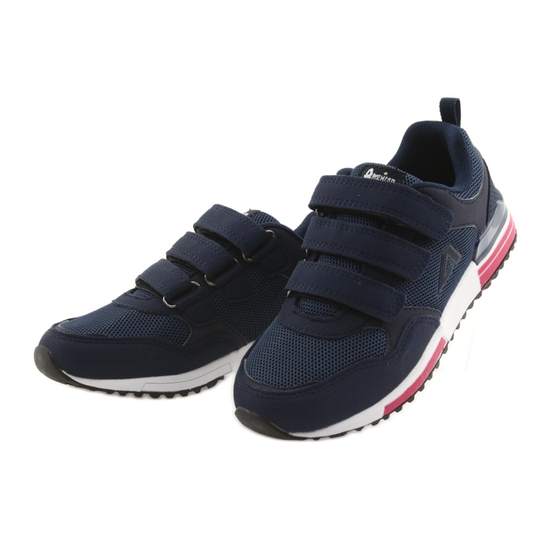 American Club 5 läder innersula, marinblå 3