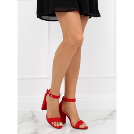 Sandaler på stolpen röd 369-18 Röd 2