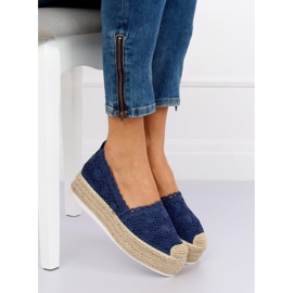 Spets Espadrilles marinblå A8692 DK.BLUE 1