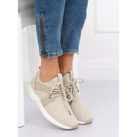 Beige HY2807 Beige sportskor 1