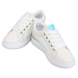 Vita holografiska sneakers ZF-40 Vit 2