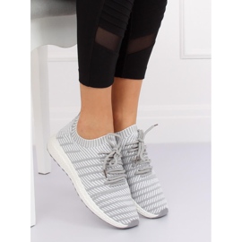 Grå HY2812 Ljusgrå sportskor 1