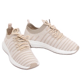 Beige HY2812 Beige sportskor 2