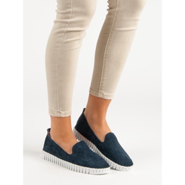 Filippo Navy Leather Lords blå marinblå 2