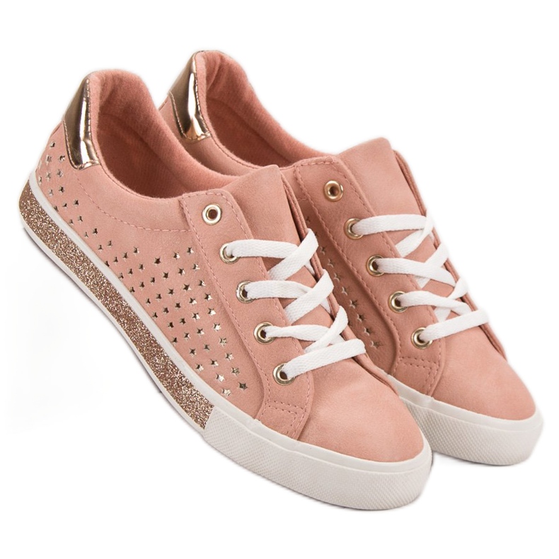 Kylie Rosa sneakers med stjärnor 1