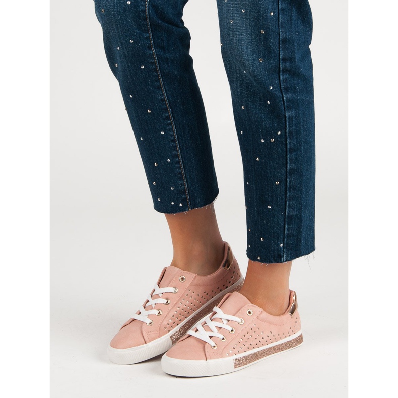 Kylie Rosa sneakers med stjärnor 2