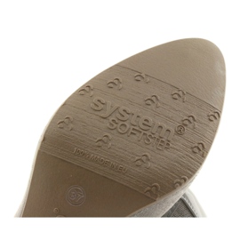 Arka Ark pumpar kvinnor läder flexibel sula 5137 grå 6