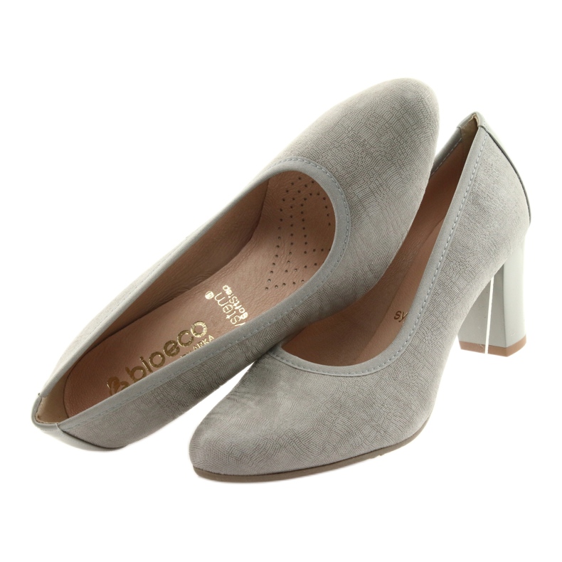 Arka Ark pumpar kvinnor läder flexibel sula 5137 grå 5