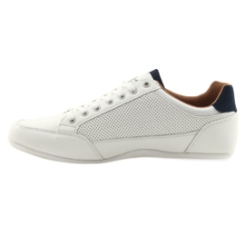 Mckey 901 vita sportskor för män röd marinblå 2