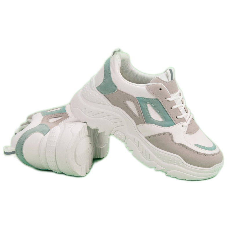 Sneakers på plattformen vit 1