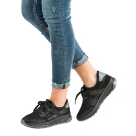 Ideal Shoes Slip-on sportskor svart 2