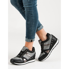 Cm Paris Svarta sneakers med strass 2