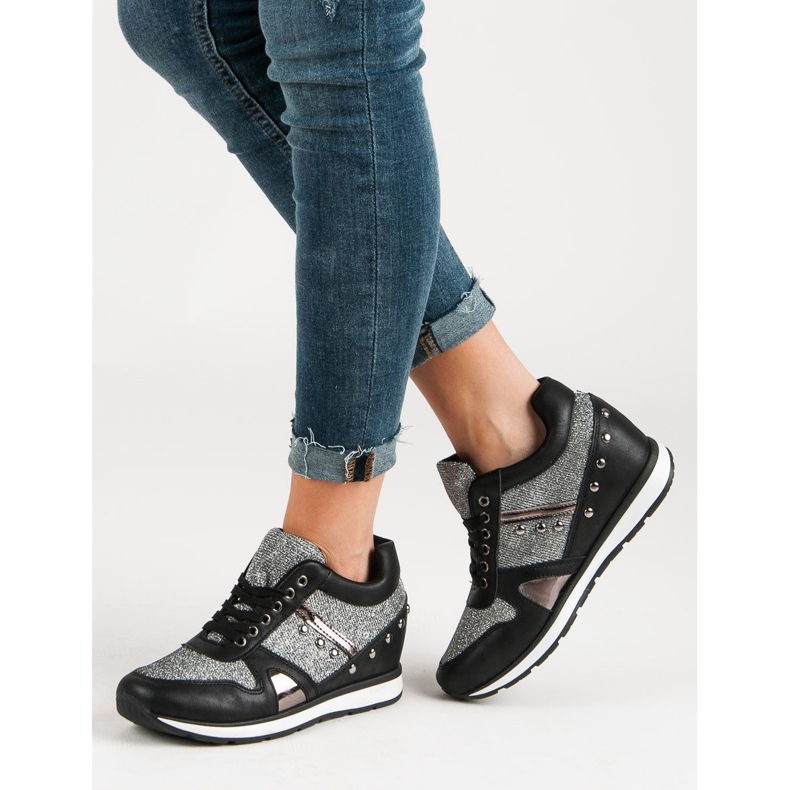 Cm Paris Svarta sneakers med strass 2