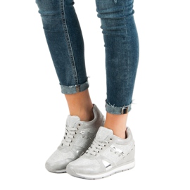 Cm Paris Silverskor med strass grå 1