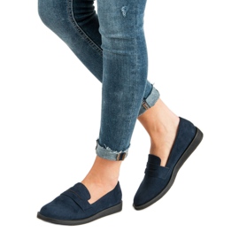 Best Shoes Marinblå casual loafers 2
