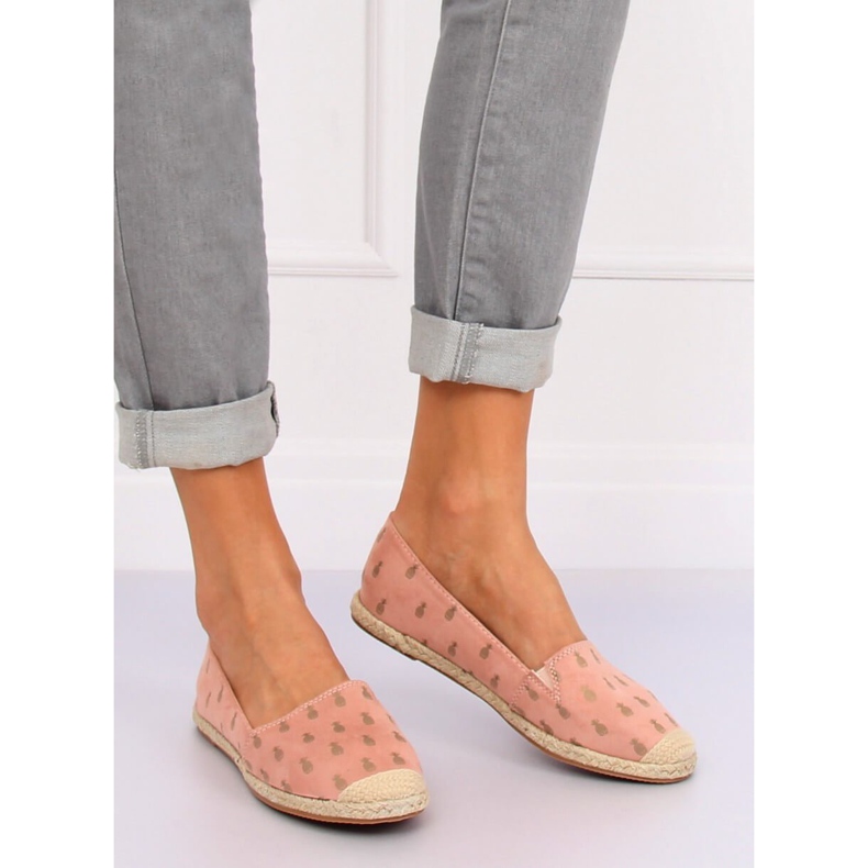 Espadriller med ananas rosa 68-82 Rosa 2