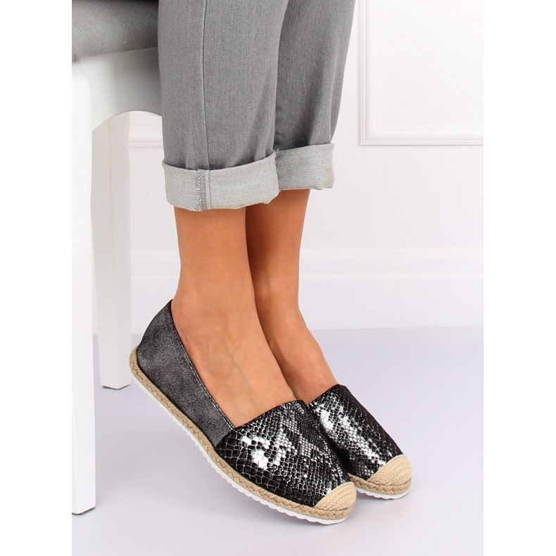 Svart ormhud espadriller 68-64 Svart 1